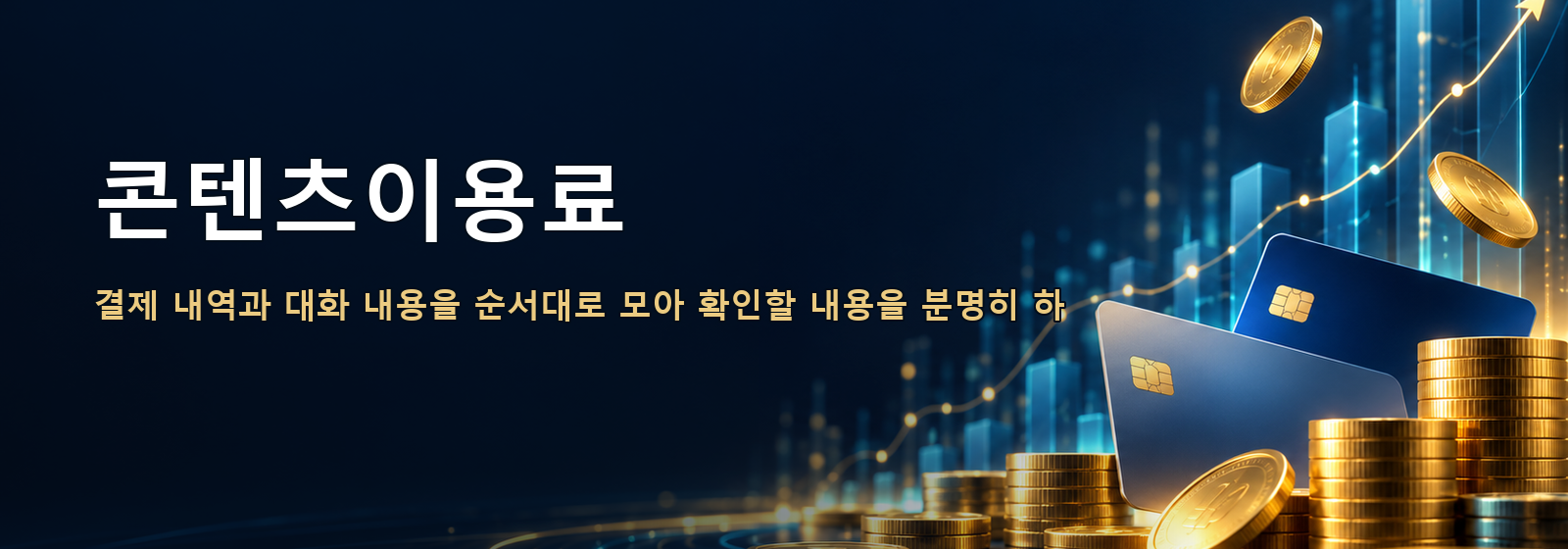 콘텐츠이용료 · 결제 내역과 대화 내용을 순서대로 모아 확인할 내용을 분명히 하